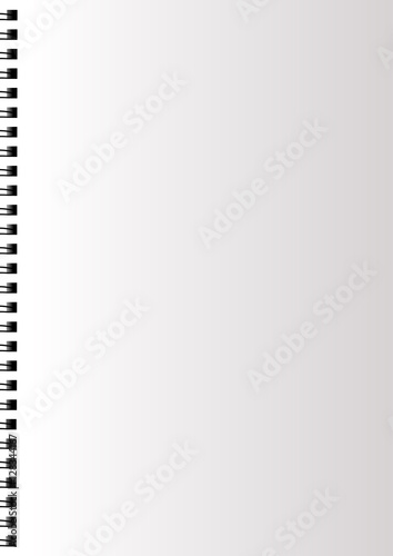 Blank realistic spiral notebook with lined opened pages. Portrait  orientation. Stock Vector by ©Kasheev 121933706