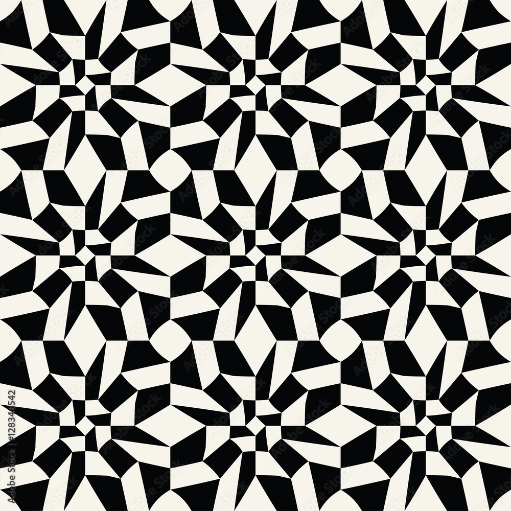 Abstract geometric black and white graphic tiles unique pattern Abstract geometric black and white graphic tiles unique pattern