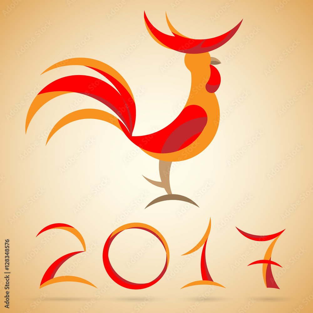 Obraz premium Year of a rooster