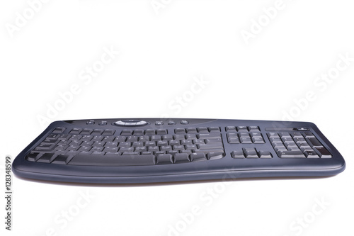 Russia. Moscow - April 26, 2015. The Keyboard on a white background.