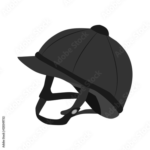 helmet jockey flat icon