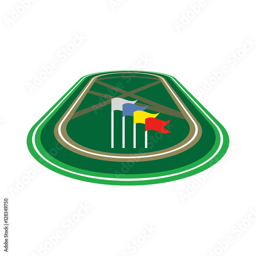 racecourse flat icon