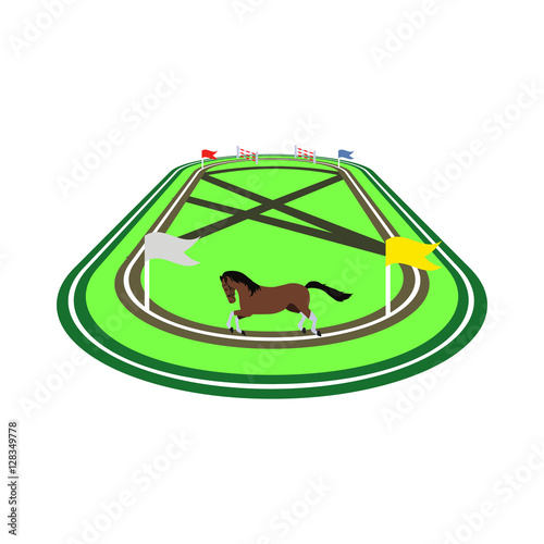 racecourse flat icon