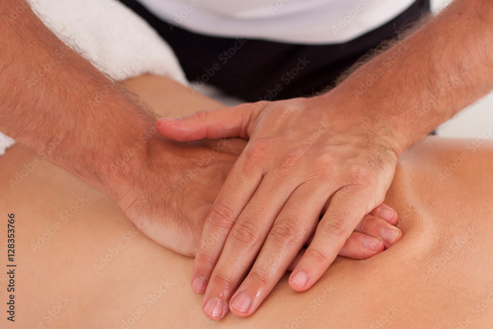Fototapeta premium back massage