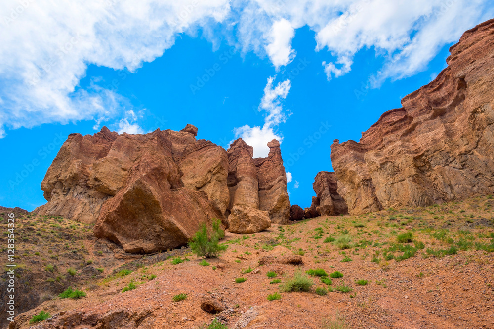 Fototapeta premium View over Sharyn or Charyn Canyon, Kazakhstan