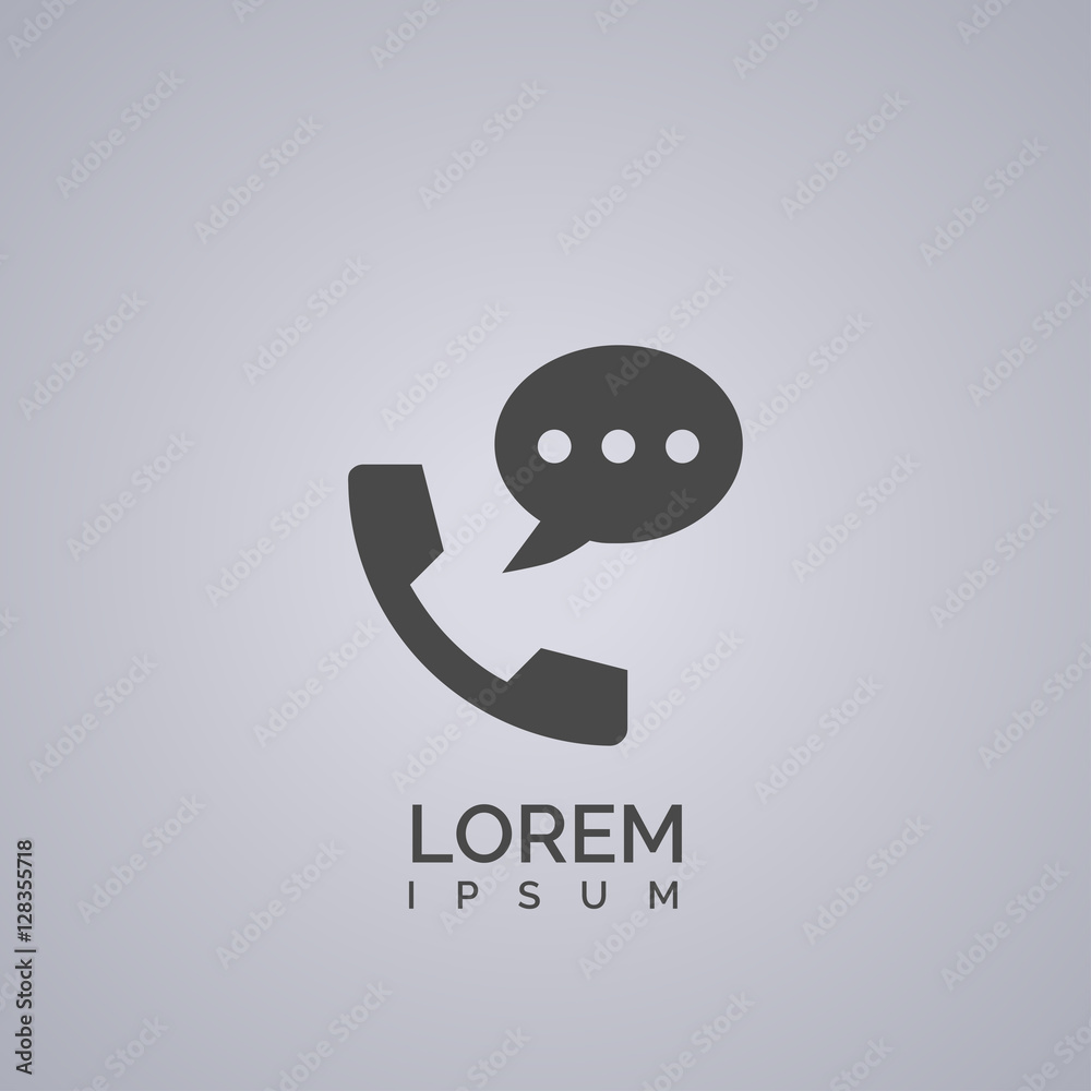 Obraz premium elephone receiver icon