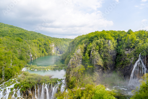 Plitvice Lakes national park waterfall  Plitvica  croatia