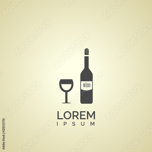 a bottle of wine and a glass icon