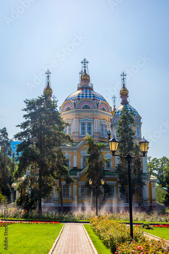 Zenkov Cathedral, Almaty, Kazakhstan photo