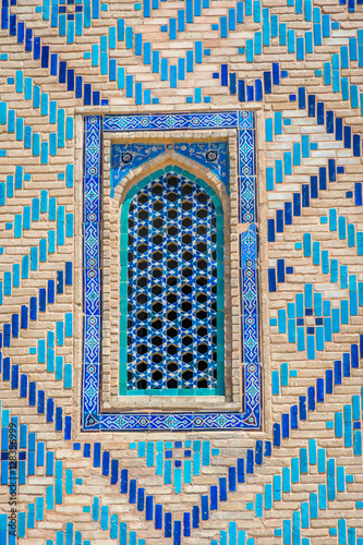 Window of Turkistan mausoleum, Kazakhstan