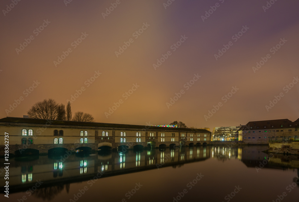 The Ill river in Petite France area, Strasbourg