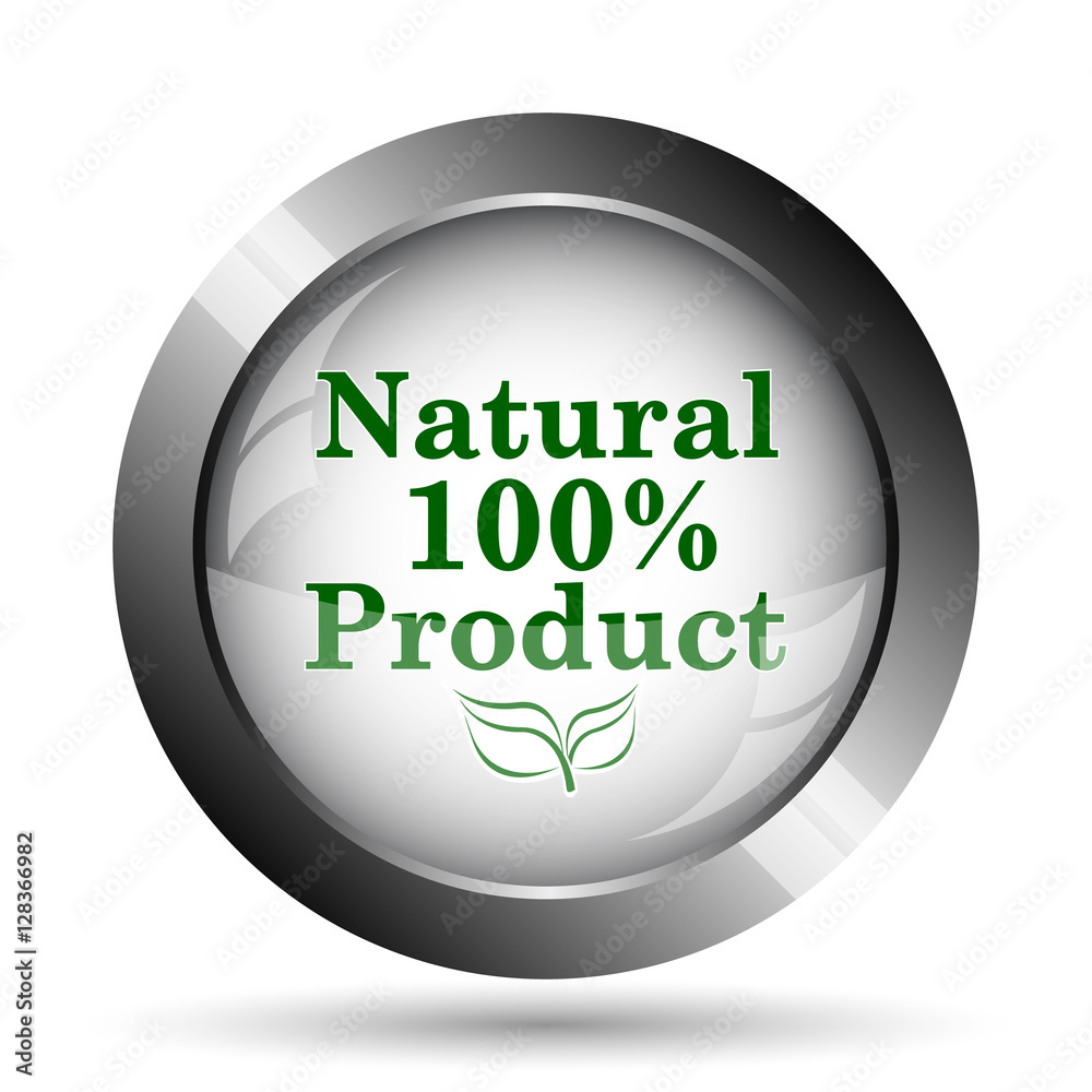 100 percent natural product icon 100 percent natural product icon