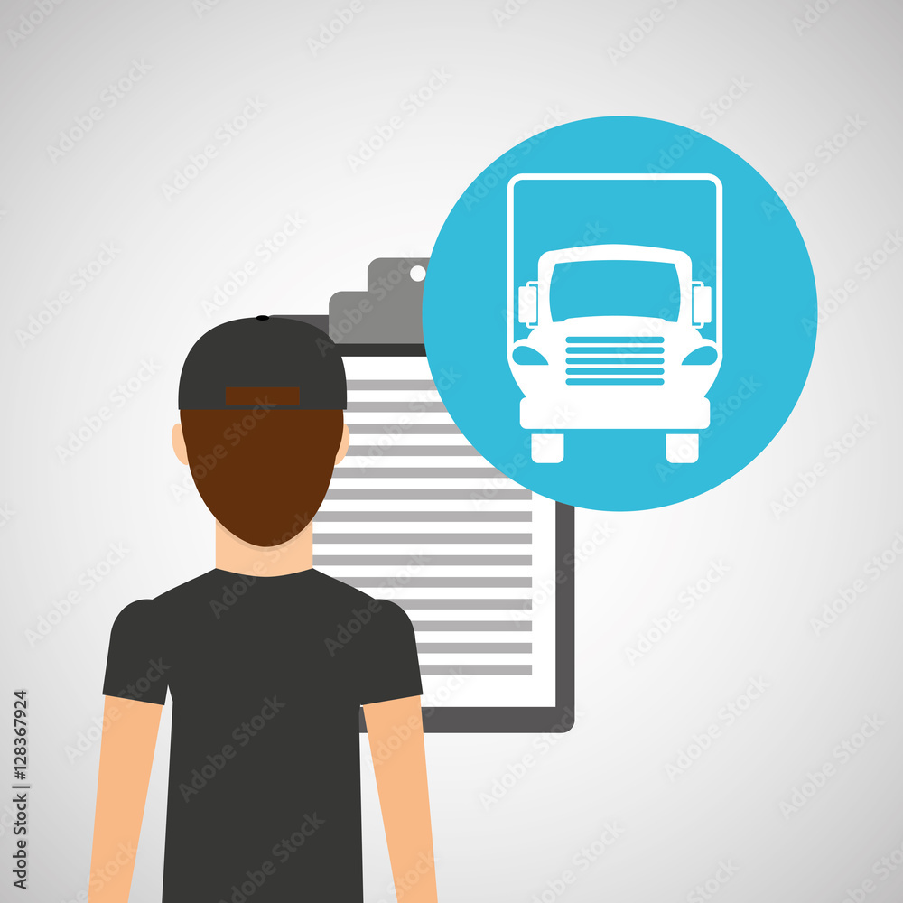 man delivery checking transportation logistic vector illustration eps 10 man delivery checking transportation logistic vector illustration eps 10