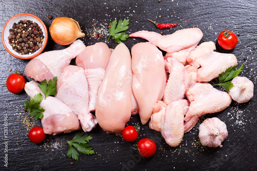 Fotografie, Obraz fresh chicken meat