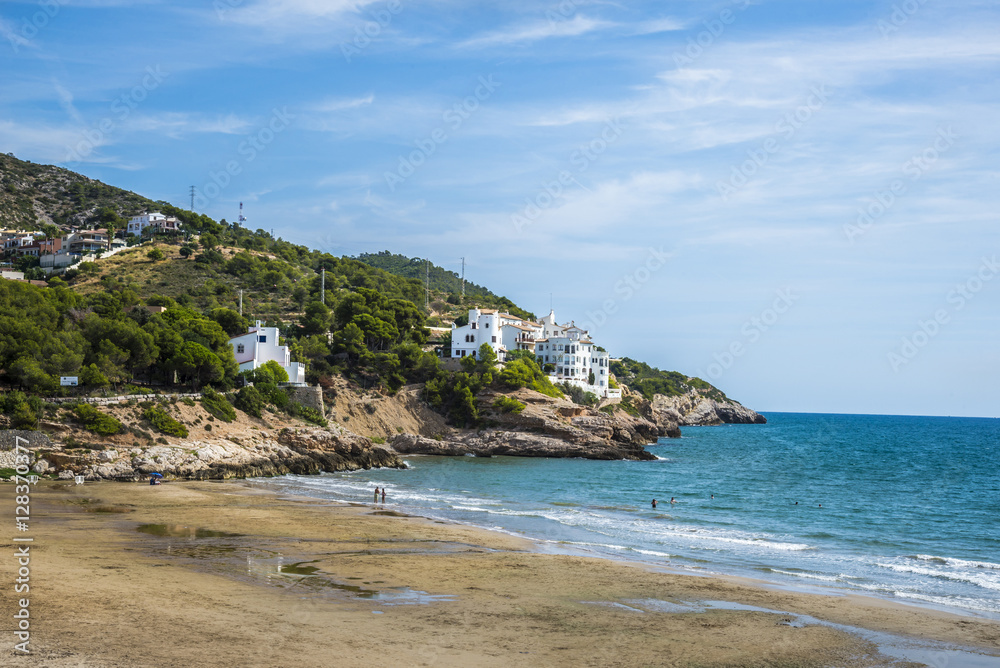 The beaches of Sitges, Catalonia, Spain