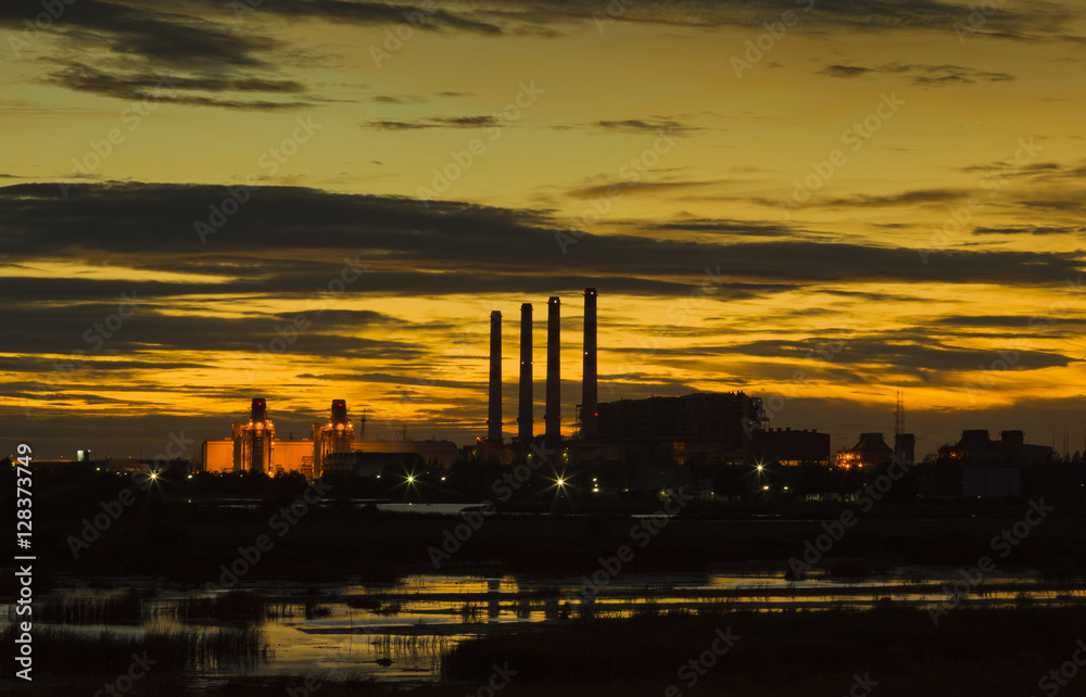 Obraz premium Electric power plant