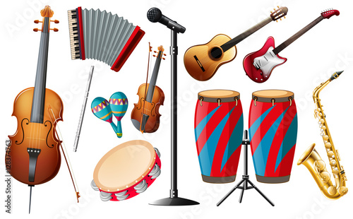 Different types of classical instruments