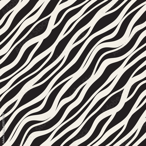Vector Seamless Black And White Pattern