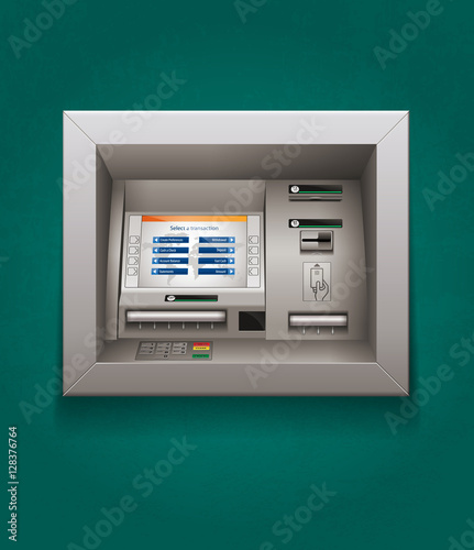 ATM - Automated teller machine - cash concept