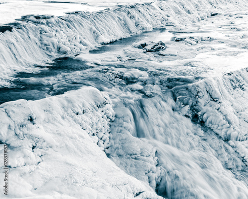 Frozen falls - Monochrome