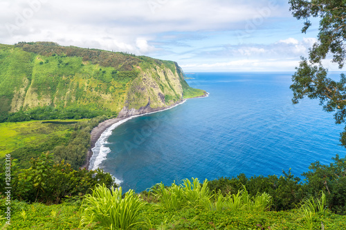 Amazing view in Waipio Valley, Big Island, Hawaii, Usa