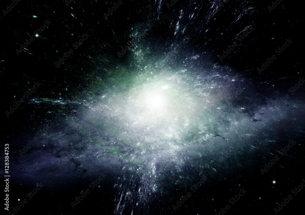 galaxy in a free space galaxy in a free space