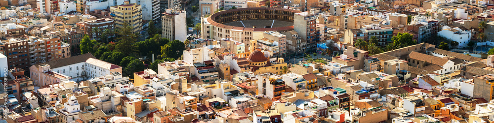 Spain resorts. Aerial view of Alicante