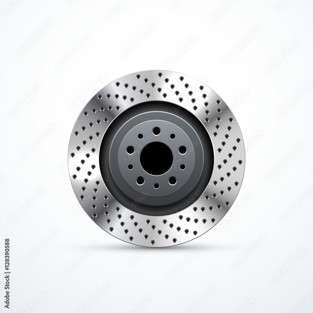Vector brake disc isolated Vector brake disc isolated