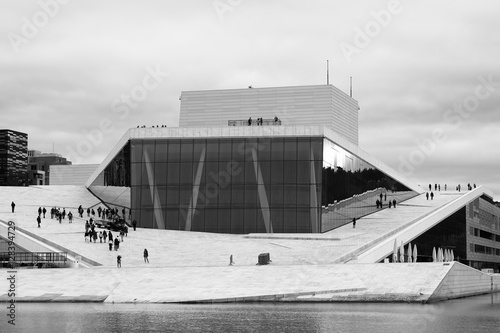 Oslo opera city background