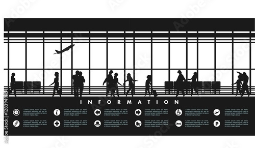 airport lounge vector