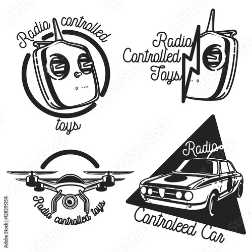 Vintage radio controlled toys emblems