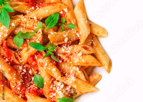 Penne pasta in tomato sauce
