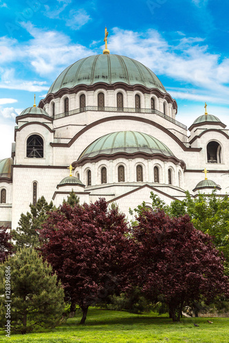 Orthodox church of Saint Sava in Belgrade  Serbia