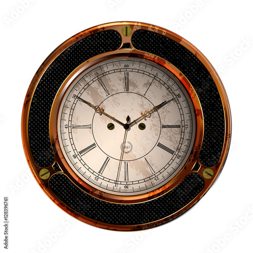 Ancient clock vector