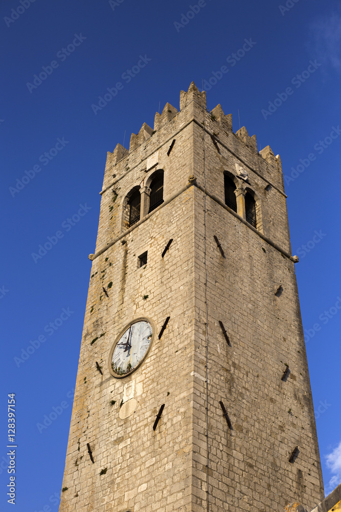 Church tower in Motovun, Istria - Croatia