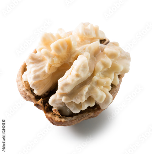 walnut isolated on the white background