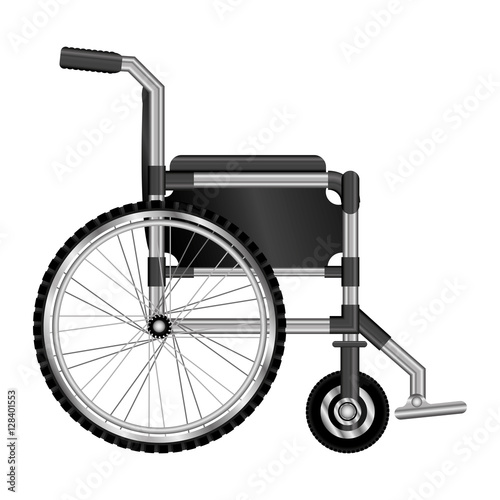 wheelchair design medical element icon vector illustration