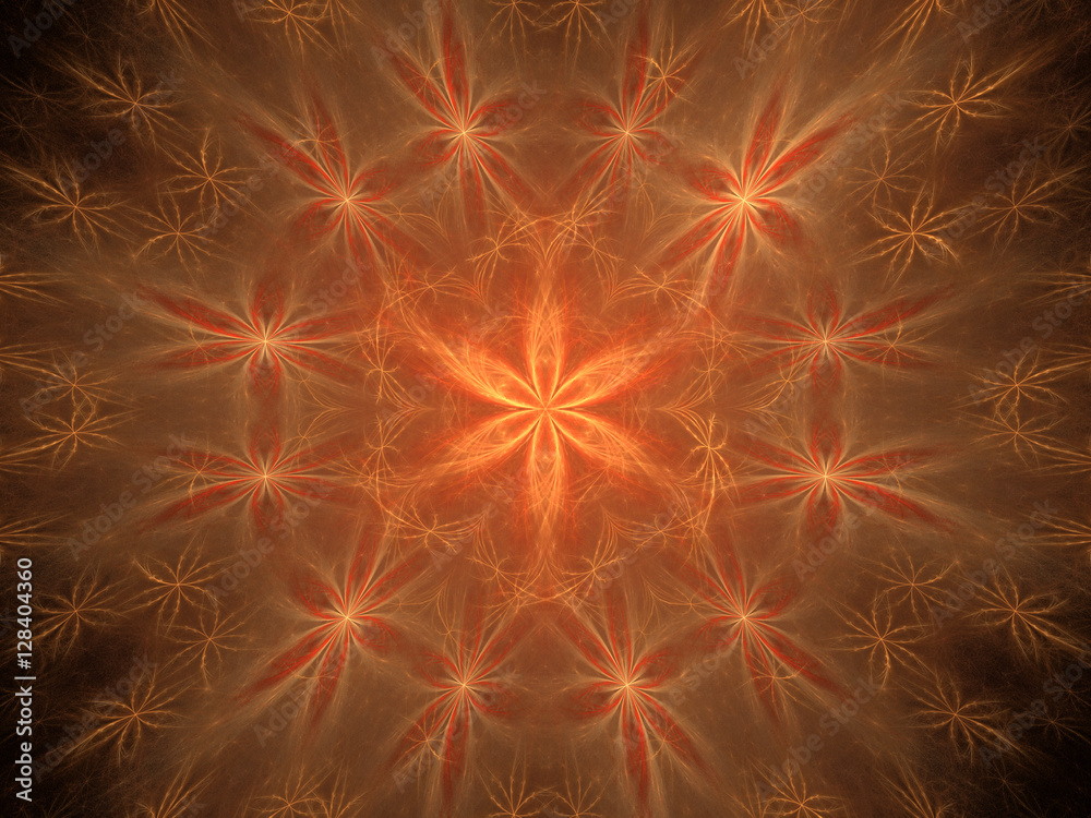 Fractal decorative bright beautiful floral background Fractal decorative bright beautiful floral background