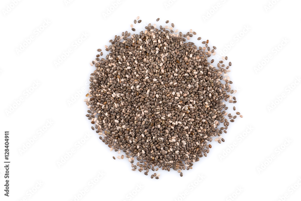 Chia seeds closeup Chia seeds closeup