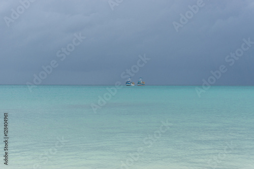 two Fishing ship in the tropical ocean © carles