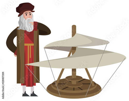 da vinci invention helicopter