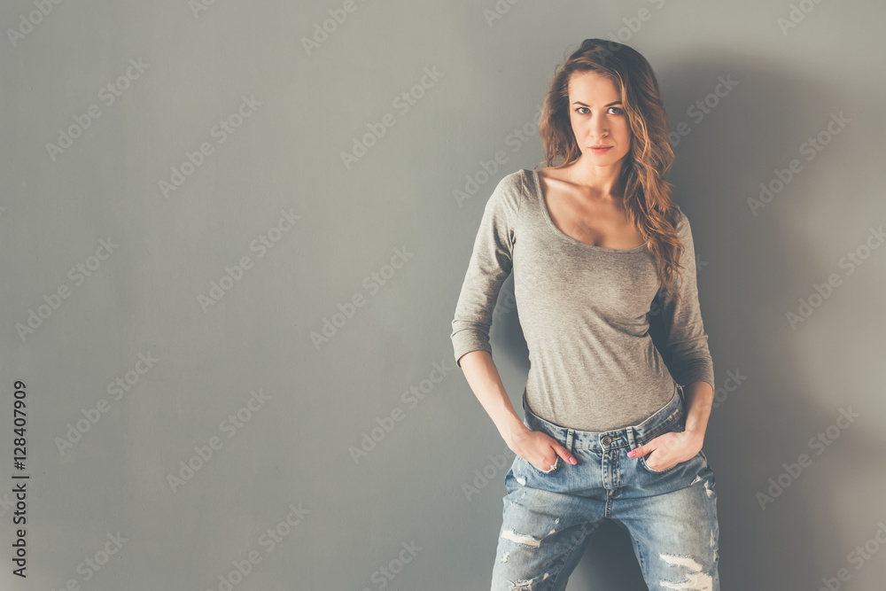 Beautiful stylish woman