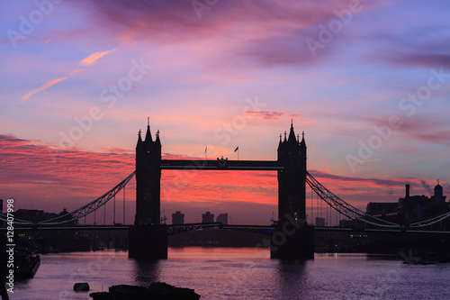 Tower Bridge at dusk  London United Kingdom