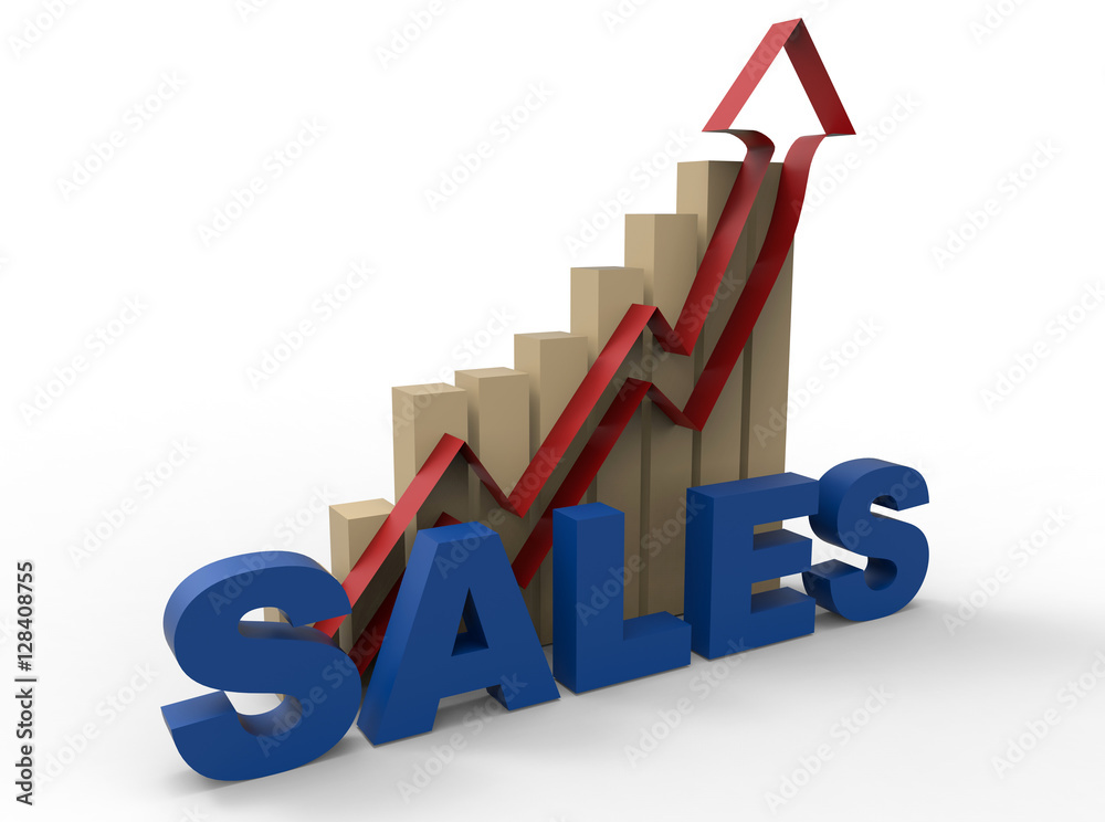 3D charts - increase sales 3D charts - increase sales