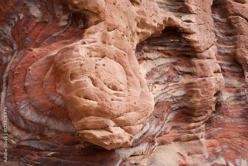 Colourful layers of sandstone Colourful layers of sandstone