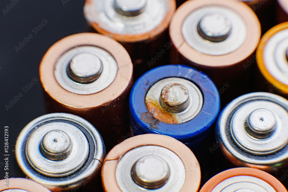 Energy abstract background of colorful batteries. Energy abstract background of colorful batteries.