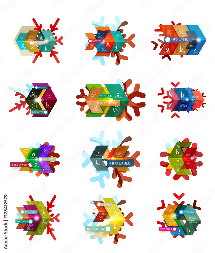Christmas sale stickers and labels Christmas sale stickers and labels