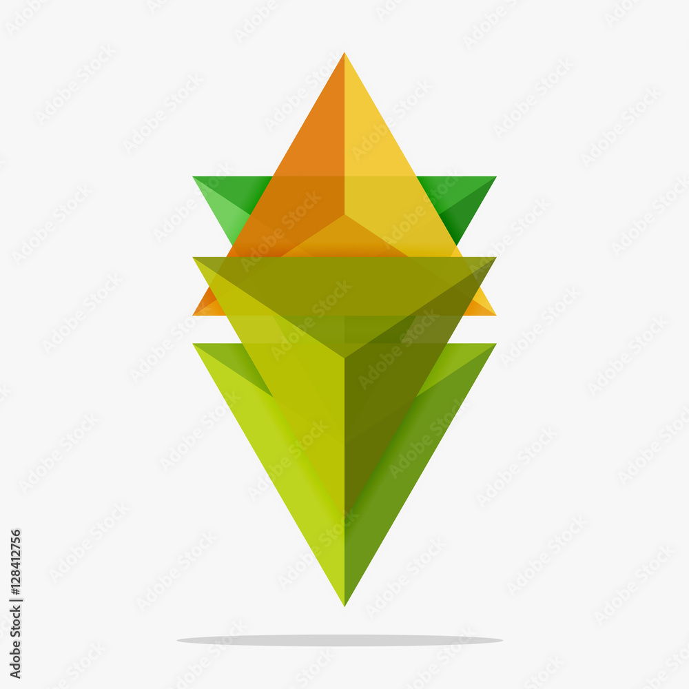 Blank triangle layout business template