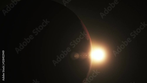 The Mars sunrise shot from space showing all they beauty. Extremely detailed image.