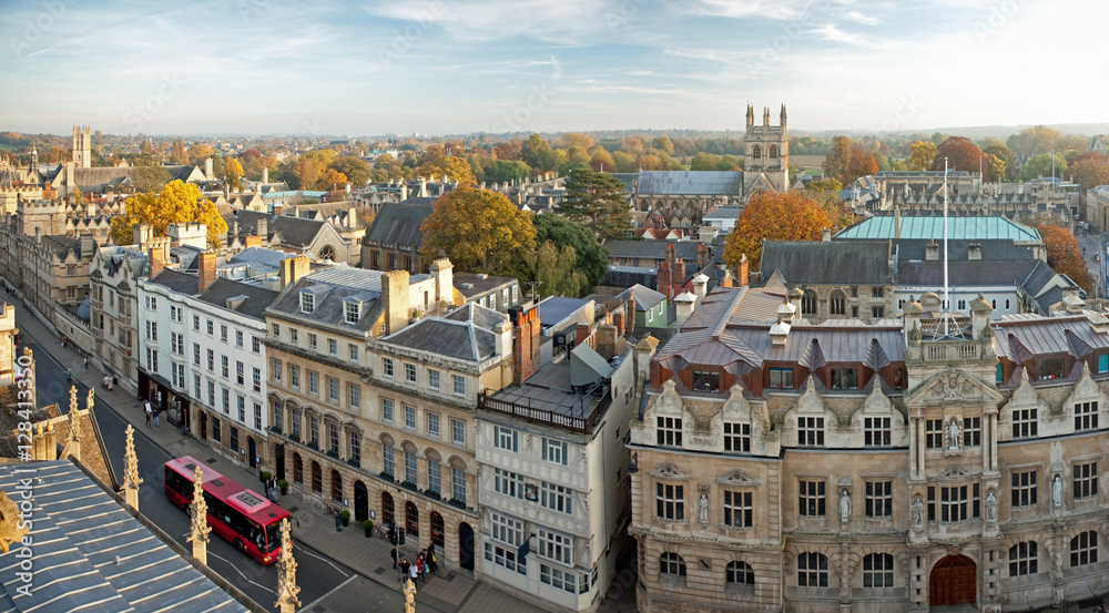 Fototapeta premium Panoramic view of Oxford